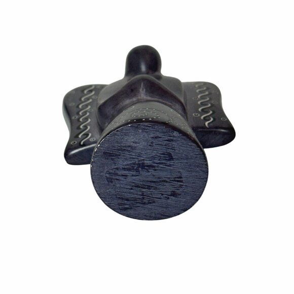 Praying Angel Soapstone Sculpture Figurine Purple 5" - Picture 6 of 6